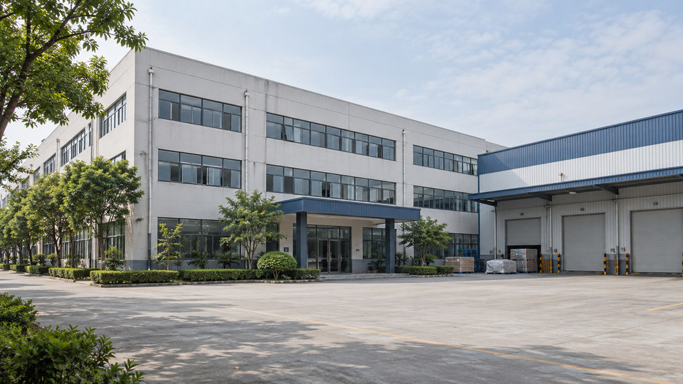 Illustrative electronics and lighting manufacturing scene