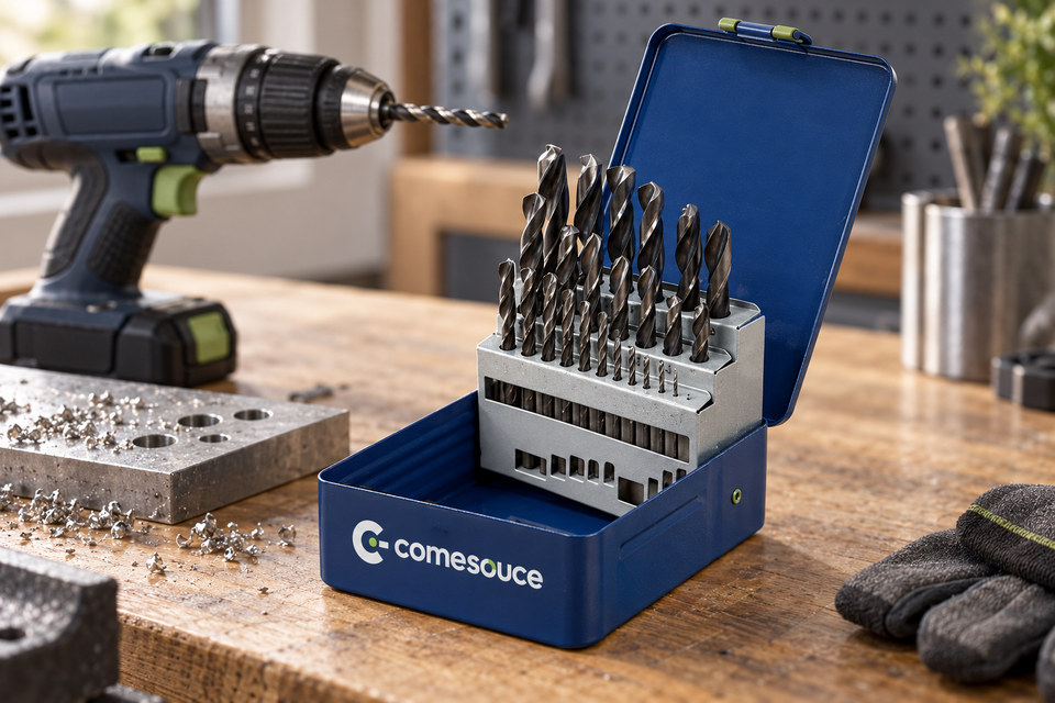 comesouce branded metal drill bit set