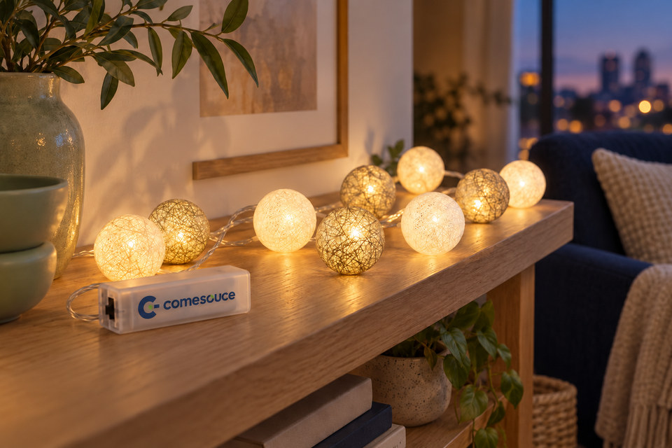 comesouce branded decorative string lights